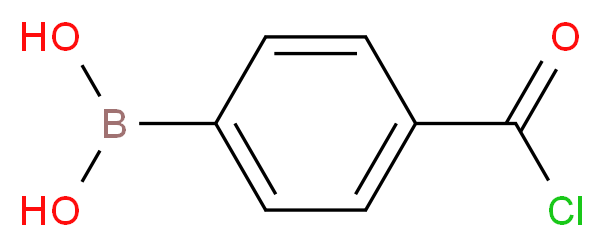 [4-(carbonochloridoyl)phenyl]boronic acid_分子结构_CAS_332154-57-1