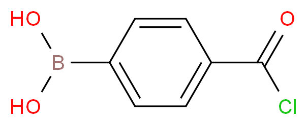 4-Chlorocarbonylphenylboronic acid_分子结构_CAS_332154-57-1)