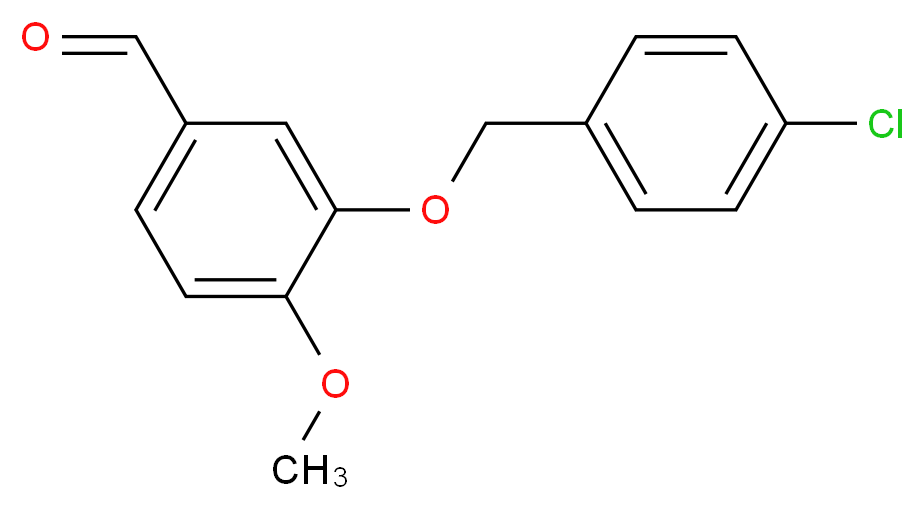 3-[(4-Chlorobenzyl)oxy]-4-methoxybenzaldehyde_分子结构_CAS_)