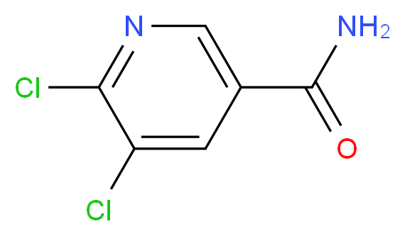 5,6-Dichloropyridine-3-carboxamide_分子结构_CAS_75291-84-8)