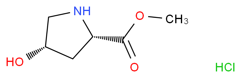 Methyl (2S,4S)-4-hydroxypyrrolidine-2-carboxylate hydrochloride_分子结构_CAS_40126-30-5)