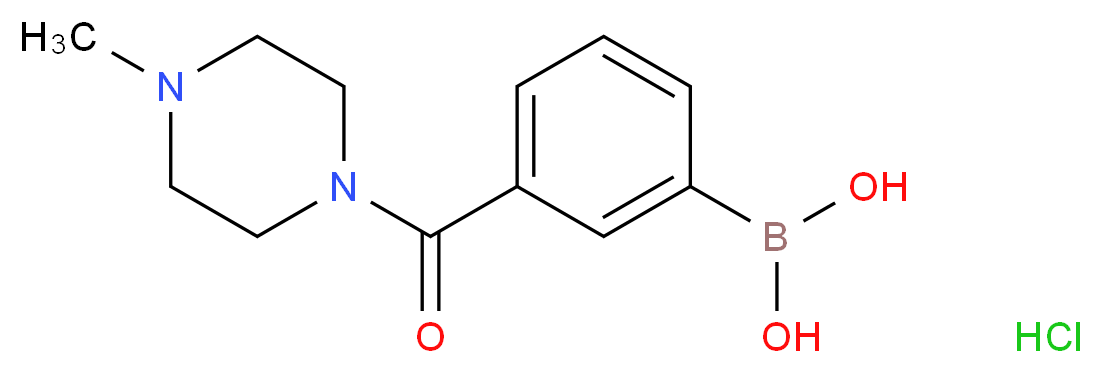 3-[(4-Methylpiperazin-1-yl)carbonyl]benzeneboronic acid hydrochloride 98%_分子结构_CAS_957060-92-3)
