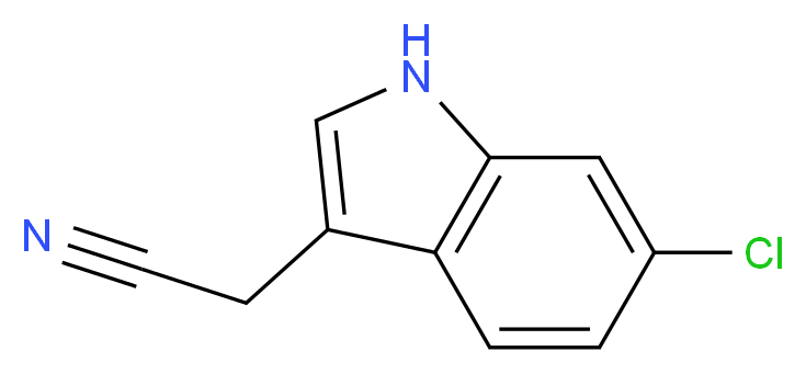 2-(6-chloro-1H-indol-3-yl)acetonitrile_分子结构_CAS_61220-58-4