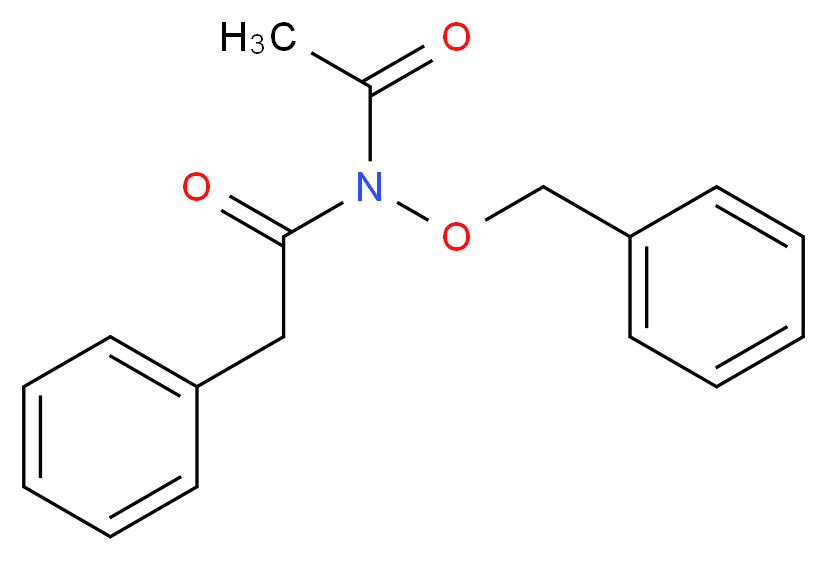 N-acetyl-N-(benzyloxy)-2-phenylacetamide_分子结构_CAS_22426-99-9