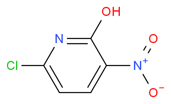 6-chloro-3-nitropyridin-2-ol_分子结构_CAS_92138-35-7