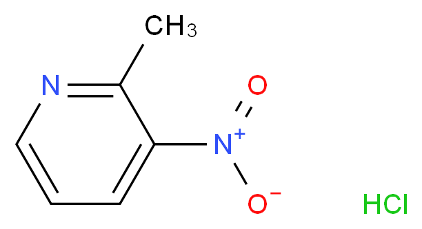 2-methyl-3-nitropyridine hydrochloride_分子结构_CAS_63585-69-3