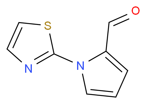 1-(1,3-Thiazol-2-yl)-1H-pyrrole-2-carbaldehyde_分子结构_CAS_383136-31-0)