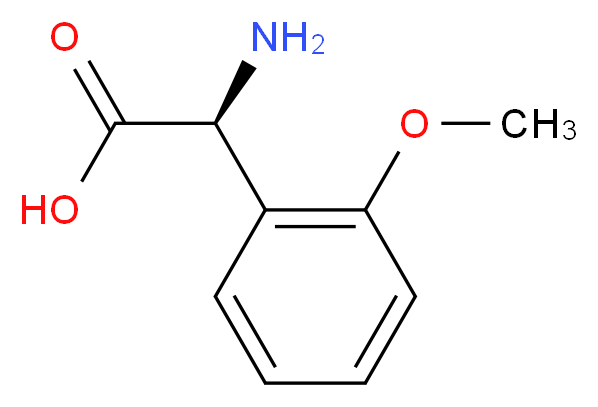 (S)-AMINO-(2-METHOXY-PHENYL)-ACETIC ACID_分子结构_CAS_103889-86-7)