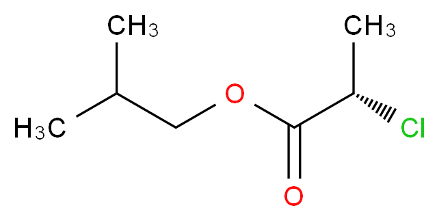 (S)-2-氯丙酸异丁酯_分子结构_CAS_83261-15-8)
