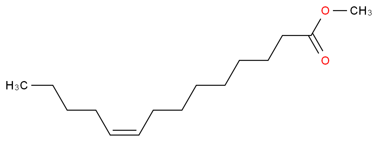 methyl (9Z)-tetradec-9-enoate_分子结构_CAS_56219-06-8