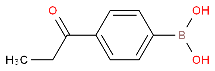 4-(Propionyl)benzeneboronic acid_分子结构_CAS_186498-36-2)