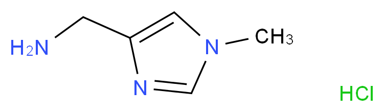 (1-Methyl-1H-imidazol-4-yl)methanamine hydrochloride_分子结构_CAS_1394838-42-6)