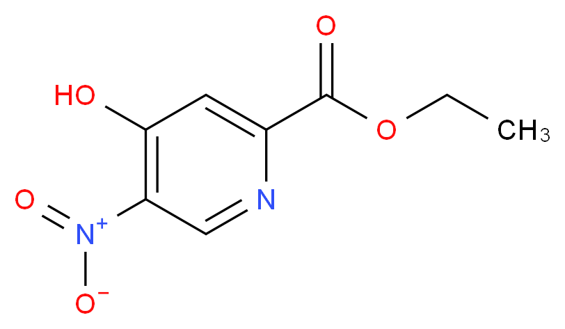 ethyl 4-hydroxy-5-nitropicolinate_分子结构_CAS_1196157-33-1)