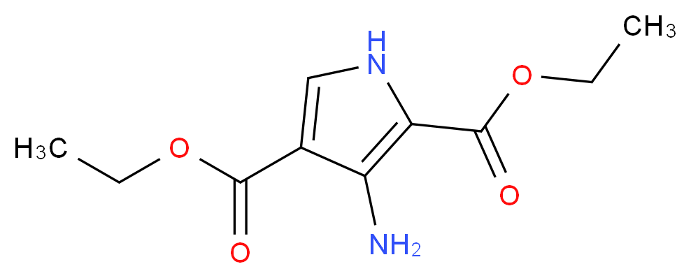 DIETHYL 3-AMINO-1H-PYRROLE-2,4-DICARBOXYLATE_分子结构_CAS_853058-40-9)