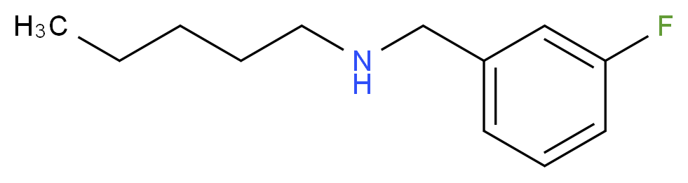 [(3-fluorophenyl)methyl](pentyl)amine_分子结构_CAS_90389-88-1