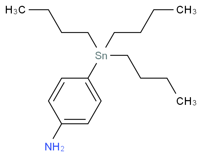 4-(tributylstannyl)aniline_分子结构_CAS_191980-51-5