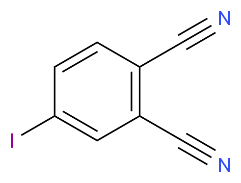 4-iodobenzene-1,2-dicarbonitrile_分子结构_CAS_69518-17-8