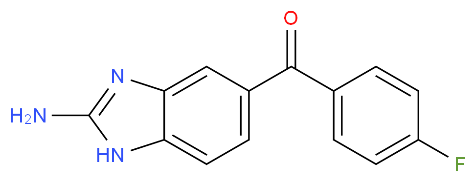 5-(4-fluorobenzoyl)-1H-1,3-benzodiazol-2-amine_分子结构_CAS_82050-13-3