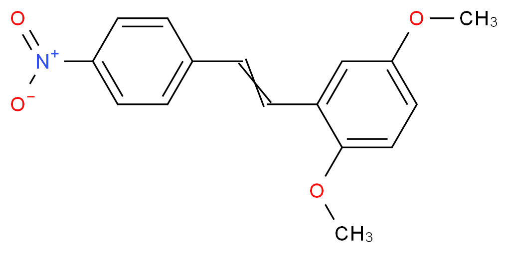 1,4-dimethoxy-2-[2-(4-nitrophenyl)ethenyl]benzene_分子结构_CAS_5529-38-4