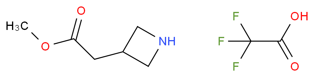 trifluoroacetic acid methyl 2-(azetidin-3-yl)acetate_分子结构_CAS_1313738-62-3