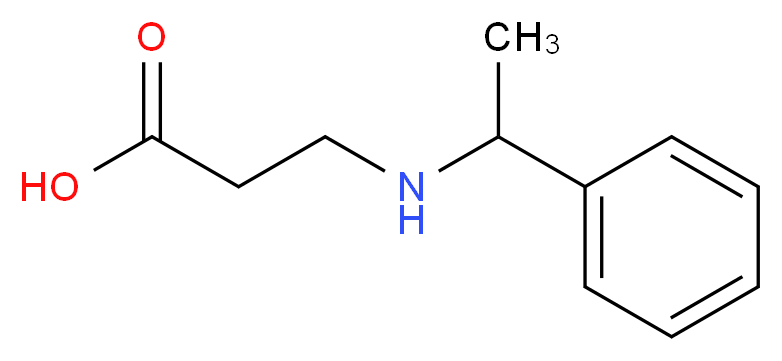 3-[(1-phenylethyl)amino]propanoic acid_分子结构_CAS_95350-05-3)