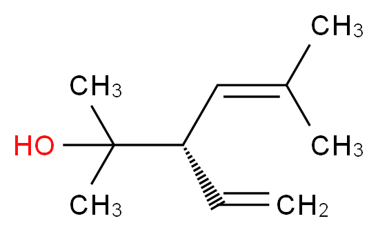 (3S)-3-ethenyl-2,5-dimethylhex-4-en-2-ol_分子结构_CAS_35671-15-9