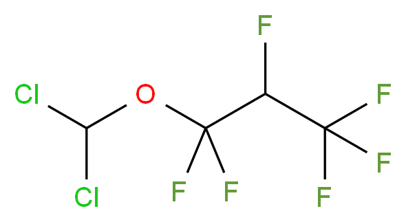 1,1,2,3,3,3-Hexafluoropropyl dichloromethyl ether_分子结构_CAS_56860-82-3)