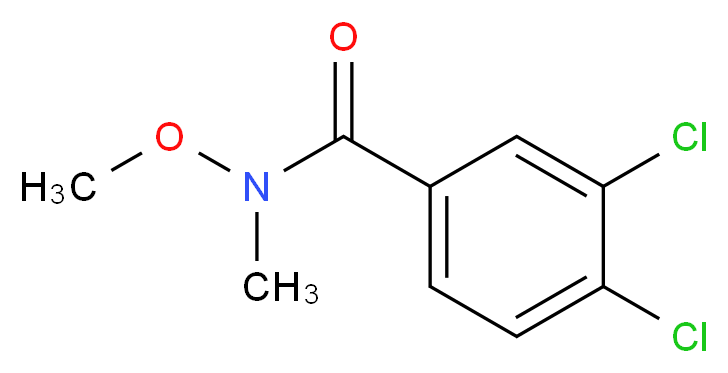 3,4-Dichloro-N-methoxy-N-methylbenzenecarboxamide_分子结构_CAS_)