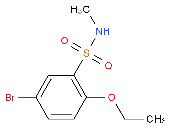 5-bromo-2-ethoxy-N-methylbenzene-1-sulfonamide_分子结构_CAS_)
