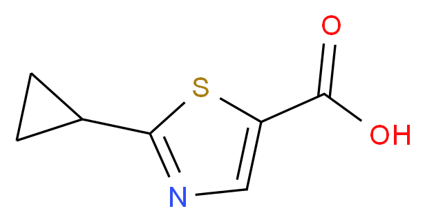 2-cyclopropyl-1,3-thiazole-5-carboxylic acid_分子结构_CAS_1094230-05-3