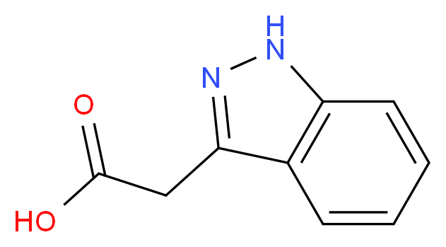 2-(1H-indazol-3-yl)acetic acid_分子结构_CAS_26663-42-3