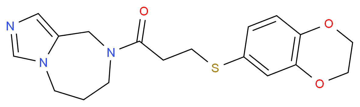 8-[3-(2,3-dihydro-1,4-benzodioxin-6-ylthio)propanoyl]-6,7,8,9-tetrahydro-5H-imidazo[1,5-a][1,4]diazepine_分子结构_CAS_)
