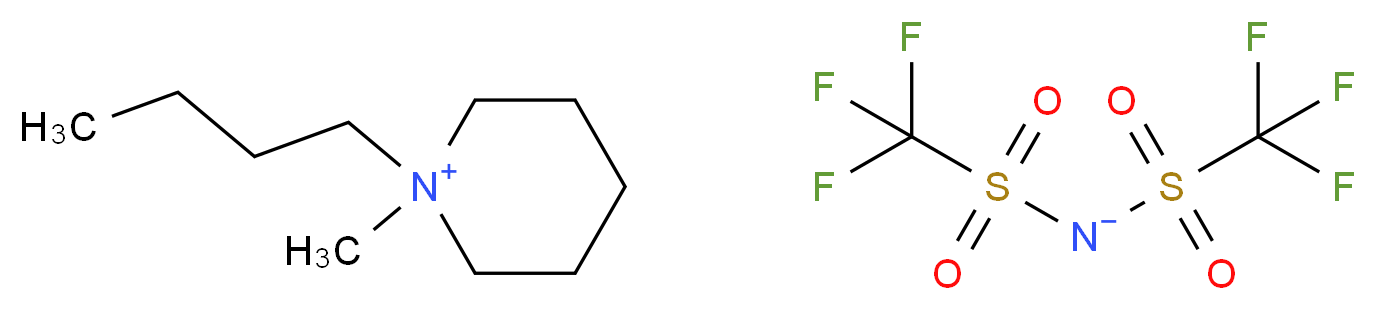 1-butyl-1-methylpiperidin-1-ium; trifluoro[(trifluoromethanesulfonylazanidyl)sulfonyl]methane_分子结构_CAS_623580-02-9
