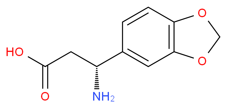 (R)-3-AMINO-3-BENZO[1,3]DIOXOL-5-YL-PROPIONIC ACID_分子结构_CAS_723284-85-3)