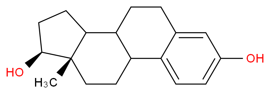 (14S,15S)-15-methyltetracyclo[8.7.0.0<sup>2</sup>,<sup>7</sup>.0<sup>1</sup><sup>1</sup>,<sup>1</sup><sup>5</sup>]heptadeca-2,4,6-triene-5,14-diol_分子结构_CAS_50-28-2