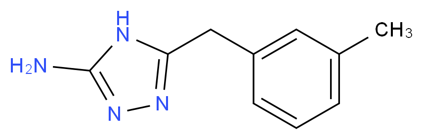 5-[(3-methylphenyl)methyl]-4H-1,2,4-triazol-3-amine_分子结构_CAS_502685-82-7