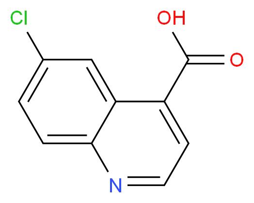 6-Chloro-quinoline-4-carboxylic acid_分子结构_CAS_62482-29-5)