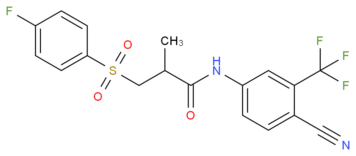 Deshydroxy Bicalutamide_分子结构_CAS_906008-94-4)