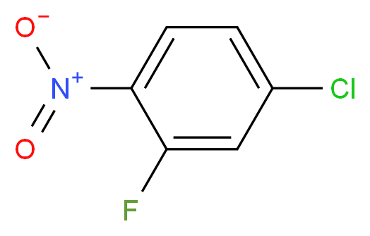 4-chloro-2-fluoro-1-nitrobenzene_分子结构_CAS_700-37-8