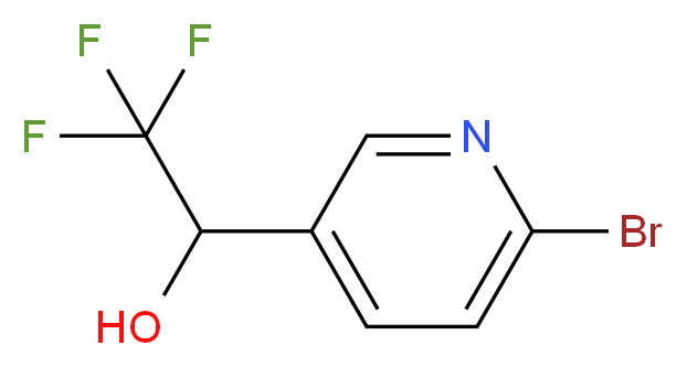 1-(6-BroMopyridin-3-yl)-2,2,2-trifluoroethanol_分子结构_CAS_1188477-81-7)