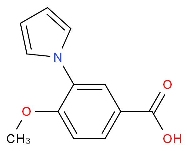 4-Methoxy-3-pyrrol-1-yl-benzoic acid_分子结构_CAS_)