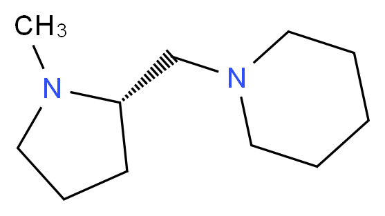 (S)-1-[(1-甲基-2-吡咯烷基)甲基]哌啶_分子结构_CAS_84466-85-3)