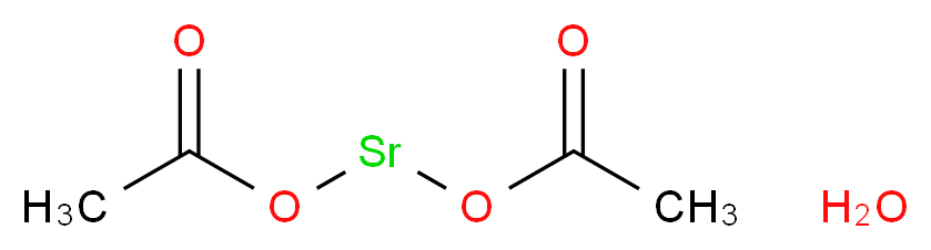 (acetyloxy)strontio acetate hydrate_分子结构_CAS_543-94-2