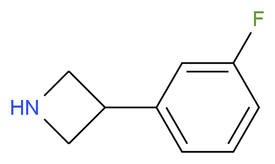 3-(3-fluorophenyl)azetidine_分子结构_CAS_1203798-80-4