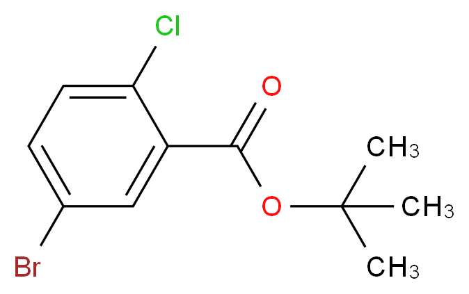 tert-butyl 5-bromo-2-chlorobenzoate_分子结构_CAS_503555-23-5