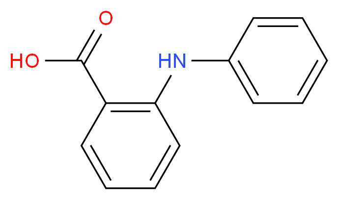 2-(phenylamino)benzoic acid_分子结构_CAS_91-40-7