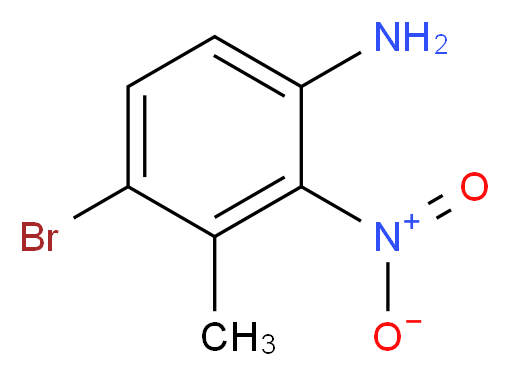 4-Bromo-3-methyl-2-nitroaniline_分子结构_CAS_854624-54-7)