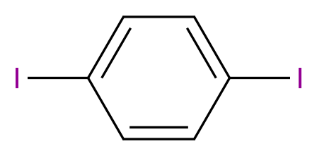 1,4-diiodobenzene_分子结构_CAS_624-38-4