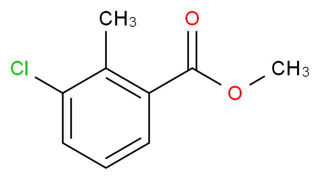 methyl 3-chloro-2-methylbenzoate_分子结构_CAS_99586-84-2