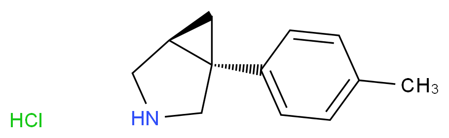(1R,5S)-1-(4-methylphenyl)-3-azabicyclo[3.1.0]hexane hydrochloride_分子结构_CAS_66504-82-3
